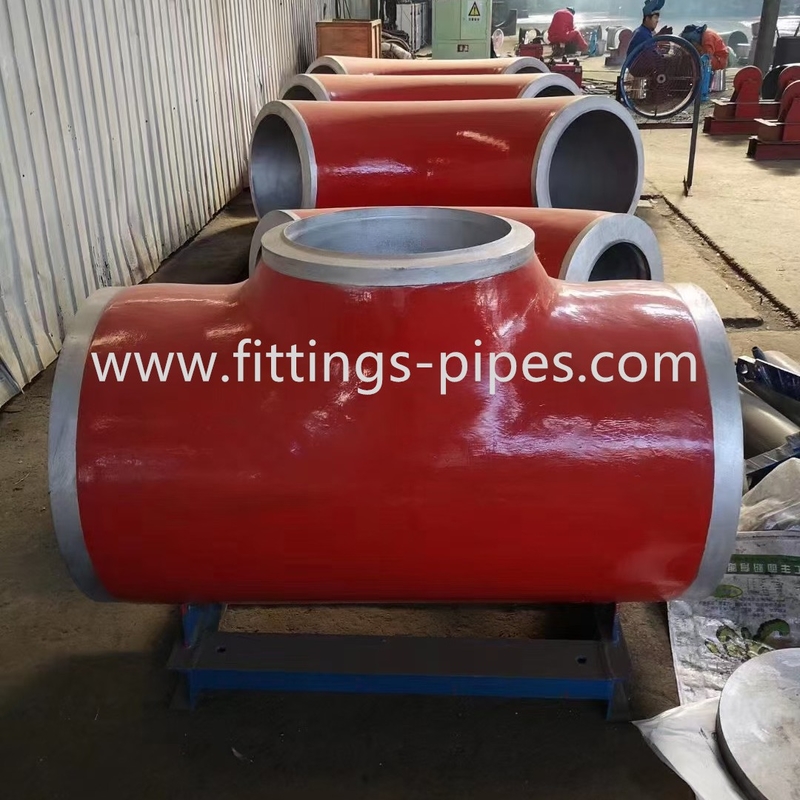 Wp12 Steel Pipe T Connector , Corrosion Resistance Dn900 Carbon Steel Pipe Tee
